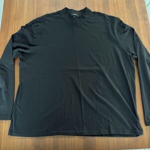 New Look Men’s Black Mock Neck Long Sleeve Turtleneck T-Shirt – 4XL - NWOT